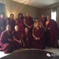 Rinpoche and Lamas visiting Karmapa