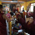 Dorje Palmo making Offerings