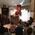 Rinpoche teaching during Retreat