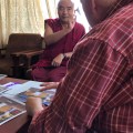 Discussing Dorje Palmo Memorial